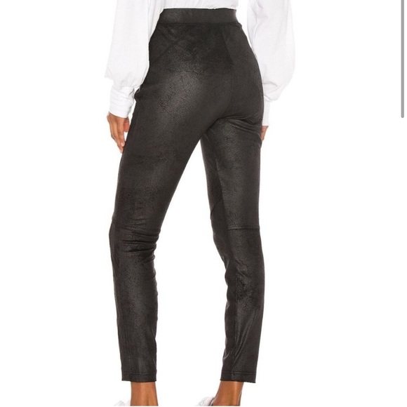 Free Poeple Midnight Vegan Suede Skinny Ankle Pants Size S - Picture 2 of 9